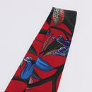 HERMES Twilly Scarf Silk Red Blue Auth 196847M-9
