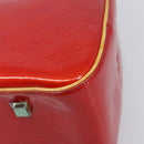 LOUIS VUITTON Monogram Vernis Sutton Hand Bag Red Rouge M91080 LV Auth 196857-15