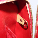 LOUIS VUITTON Monogram Vernis Sutton Hand Bag Red Rouge M91080 LV Auth 196857-12
