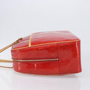 LOUIS VUITTON Monogram Vernis Sutton Hand Bag Red Rouge M91080 LV Auth 196857-4