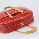 LOUIS VUITTON Monogram Vernis Sutton Hand Bag Red Rouge M91080 LV Auth 196857-6