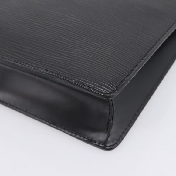 LOUIS VUITTON Epi Pochette Homme Clutch Bag Black M52522 LV Auth 196858
