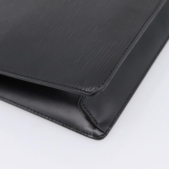 LOUIS VUITTON Epi Pochette Homme Clutch Bag Black M52522 LV Auth 196858