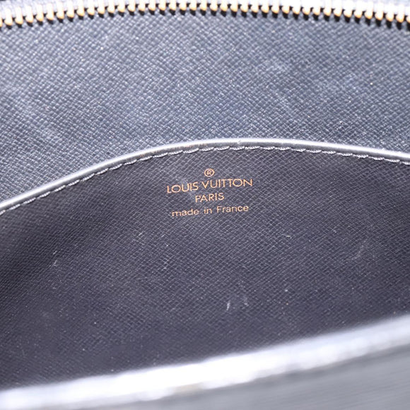 LOUIS VUITTON Epi Pochette Homme Clutch Bag Black M52522 LV Auth 196858