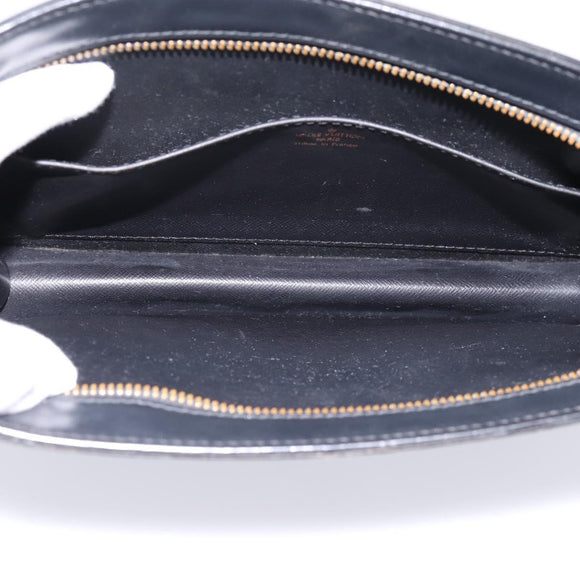 LOUIS VUITTON Epi Pochette Homme Clutch Bag Black M52522 LV Auth 196858
