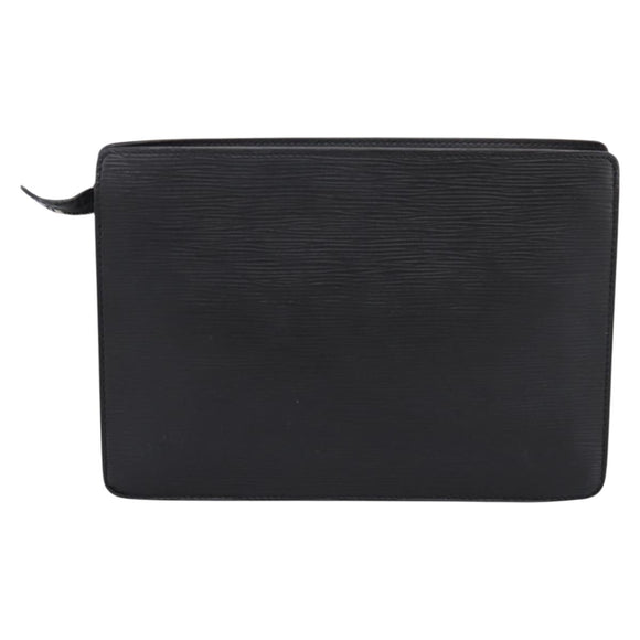 LOUIS VUITTON Epi Pochette Homme Clutch Bag Black M52522 LV Auth 196858