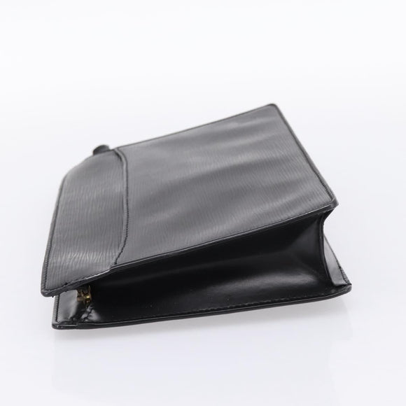 LOUIS VUITTON Epi Pochette Homme Clutch Bag Black M52522 LV Auth 196858