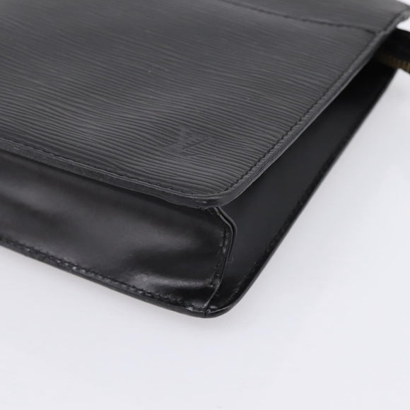 LOUIS VUITTON Epi Pochette Homme Clutch Bag Black M52522 LV Auth 196858