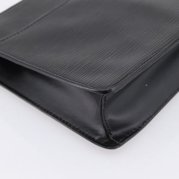LOUIS VUITTON Epi Pochette Homme Clutch Bag Black M52522 LV Auth 196858