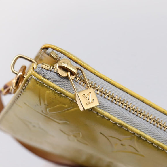 LOUIS VUITTON Monogram Vernis Lexington Pouch Gris M91056 LV Auth 196859