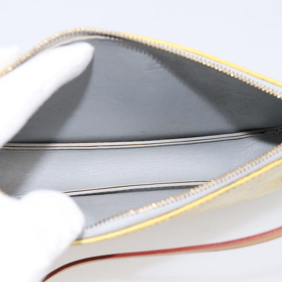 LOUIS VUITTON Monogram Vernis Lexington Pouch Gris M91056 LV Auth 196859
