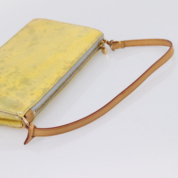 LOUIS VUITTON Monogram Vernis Lexington Pouch Gris M91056 LV Auth 196859