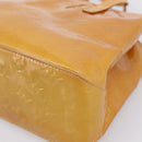 LOUIS VUITTON Monogram Vernis Reade PM Hand Bag Beige M91144 LV Auth 196860-8