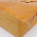 LOUIS VUITTON Monogram Vernis Reade PM Hand Bag Beige M91144 LV Auth 196860-16