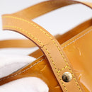 LOUIS VUITTON Monogram Vernis Reade PM Hand Bag Beige M91144 LV Auth 196860-9