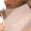 LOUIS VUITTON Monogram Vernis Reade PM Hand Bag Beige M91144 LV Auth 196860-11