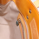 LOUIS VUITTON Monogram Vernis Reade PM Hand Bag Beige M91144 LV Auth 196860-21