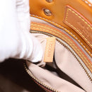 LOUIS VUITTON Monogram Vernis Reade PM Hand Bag Beige M91144 LV Auth 196860-12