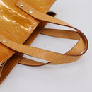 LOUIS VUITTON Monogram Vernis Reade PM Hand Bag Beige M91144 LV Auth 196860-7