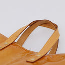 LOUIS VUITTON Monogram Vernis Reade PM Hand Bag Beige M91144 LV Auth 196860-14