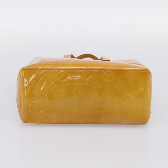 LOUIS VUITTON Monogram Vernis Reade PM Hand Bag Beige M91144 LV Auth 196860