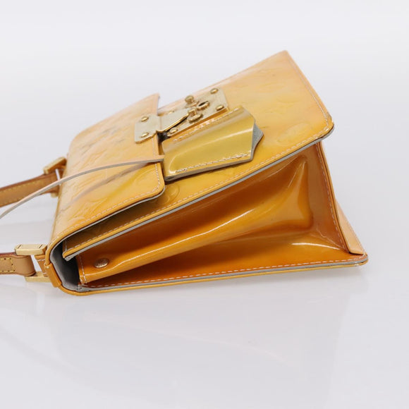 LOUIS VUITTON Monogram Vernis Spring Street Hand Bag Gris M91029 LV Auth 196862