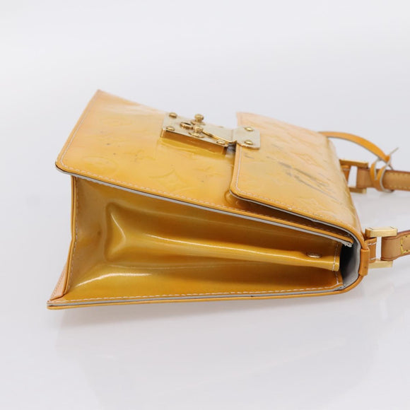LOUIS VUITTON Monogram Vernis Spring Street Hand Bag Gris M91029 LV Auth 196862