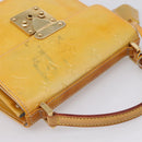 LOUIS VUITTON Monogram Vernis Spring Street Hand Bag Gris M91029 LV Auth 196862-6