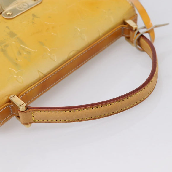 LOUIS VUITTON Monogram Vernis Spring Street Hand Bag Gris M91029 LV Auth 196862