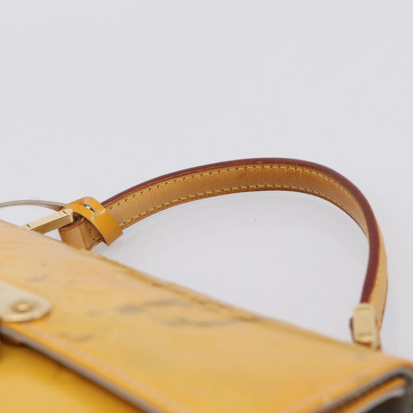 LOUIS VUITTON Monogram Vernis Spring Street Hand Bag Gris M91029 LV Auth 196862