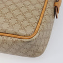 CELINE Macadam Canvas Shoulder Bag PVC Beige Gold Auth 196864-9