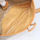 CELINE Macadam Canvas Shoulder Bag PVC Beige Gold Auth 196864-22