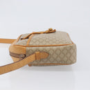 CELINE Macadam Canvas Shoulder Bag PVC Beige Gold Auth 196864-4