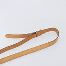 CELINE Macadam Canvas Shoulder Bag PVC Beige Gold Auth 196864-8