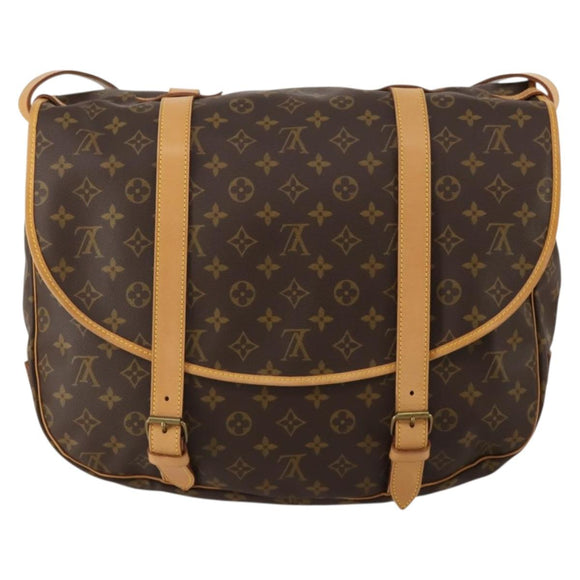 LOUIS VUITTON Monogram Saumur 43 Shoulder Bag M42252 LV Auth 196870SAV