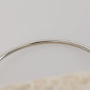 CHANEL Hand Bag Tweed White Silver CC Auth 196872-8