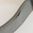 Miu Miu Hand Bag Leather 2way Gray Gold Auth 196873A-9