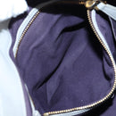 Miu Miu Hand Bag Leather 2way Gray Gold Auth 196873A-35