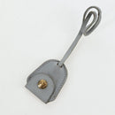 Miu Miu Hand Bag Leather 2way Gray Gold Auth 196873A-36