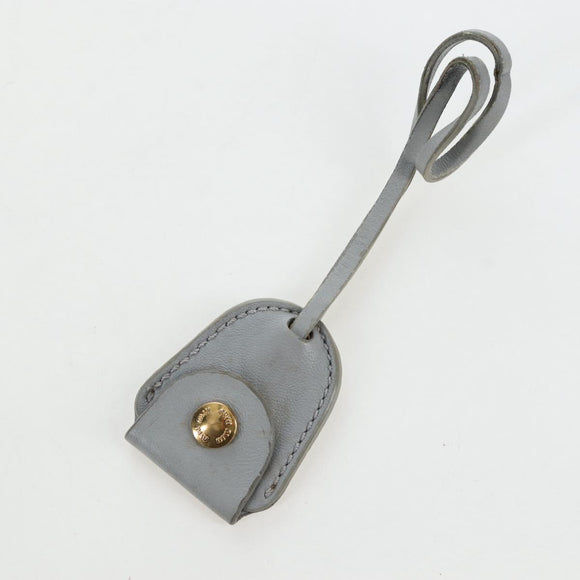 Miu Miu Hand Bag Leather 2way Gray Gold Auth 196873A
