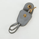 Miu Miu Hand Bag Leather 2way Gray Gold Auth 196873A-12