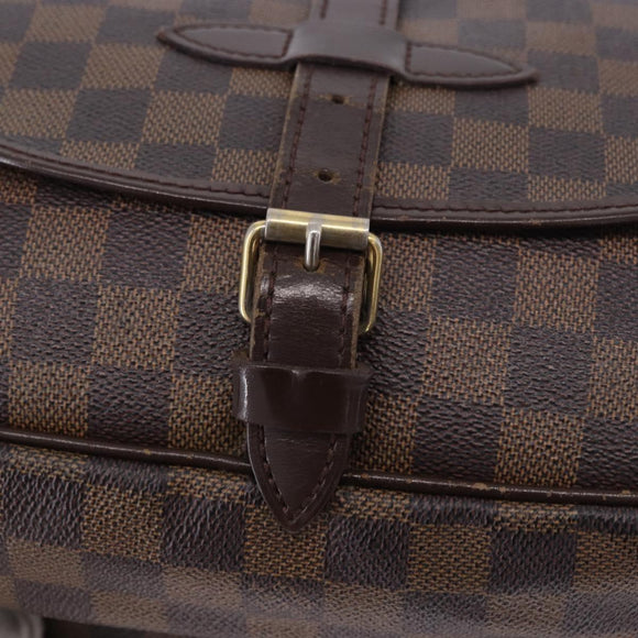 LOUIS VUITTON Damier Ebene Saumur 30 Shoulder Bag SPO N48081 LV Auth 196874