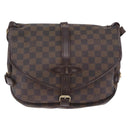 LOUIS VUITTON Damier Ebene Saumur 30 Shoulder Bag SPO N48081 LV Auth 196874-13