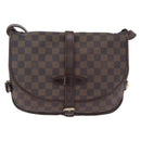 LOUIS VUITTON Damier Ebene Saumur 30 Shoulder Bag SPO N48081 LV Auth 196874-2