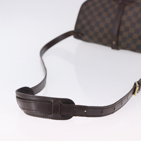 LOUIS VUITTON Damier Ebene Saumur 30 Shoulder Bag SPO N48081 LV Auth 196874