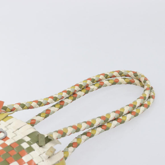 Salvatore Ferragamo Gancini Hand Bag Leather Multicolor Auth 196876A