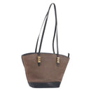 LOEWE Velazquez Tote Bag Leather Brown Gold Auth 196877-1