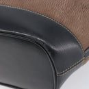 LOEWE Velazquez Tote Bag Leather Brown Gold Auth 196877-16