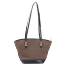 LOEWE Velazquez Tote Bag Leather Brown Gold Auth 196877-13