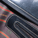 LOEWE Velazquez Tote Bag Leather Brown Gold Auth 196877-12